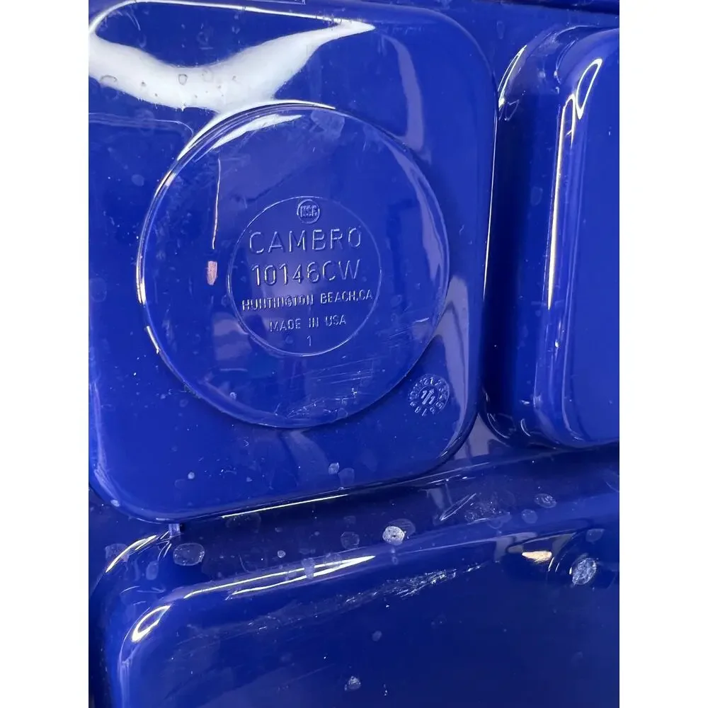 Set of 2 Cambro Blue Cafeteria Trays